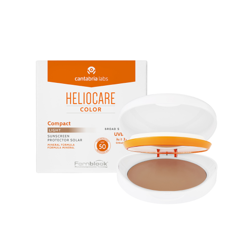 Heliocare Color Oil-Free Compact SPF 50 Sunscreen – Крем-пудра компактная с SPF 50 для жирной и комбинированной кожи (Light )