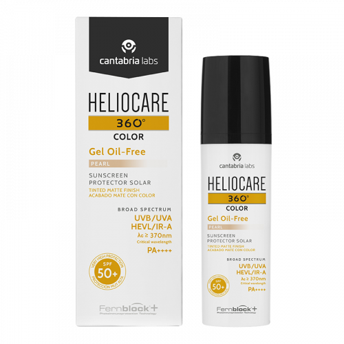 HELIOCARE 360º Color Gel Oil-Free Pearl Sunscreen SPF 50+ – Тональный солнцезащитный гель с SPF 50+ (Жемчужный)